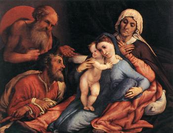 Lorenzo Lotto : Madonna and Child with Saints